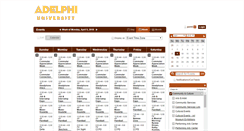 Desktop Screenshot of calendar.adelphi.edu
