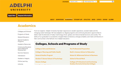 Desktop Screenshot of academics.adelphi.edu