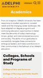 Mobile Screenshot of academics.adelphi.edu