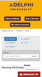 Mobile Screenshot of libguides.adelphi.edu