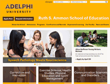Tablet Screenshot of education.adelphi.edu